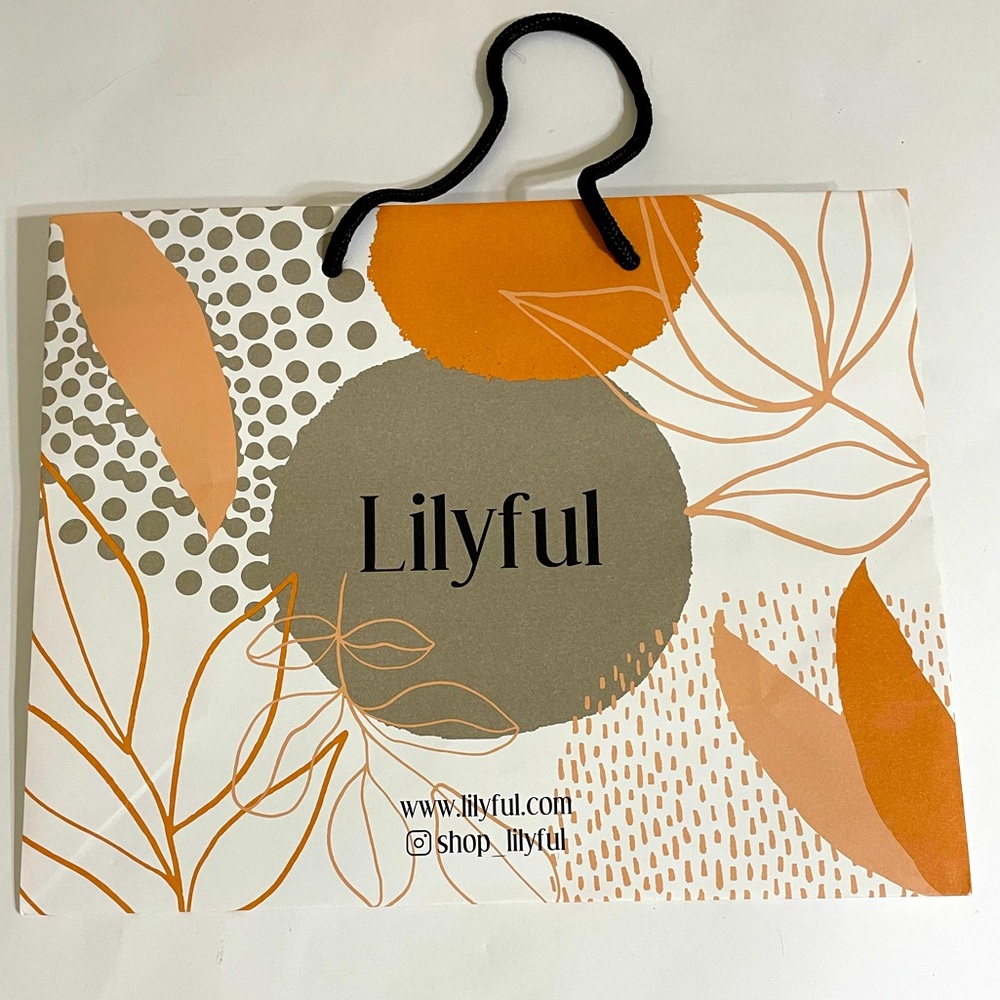 $5 or FREE With Purchase LILYFUL BRAND SHOPPING BAG